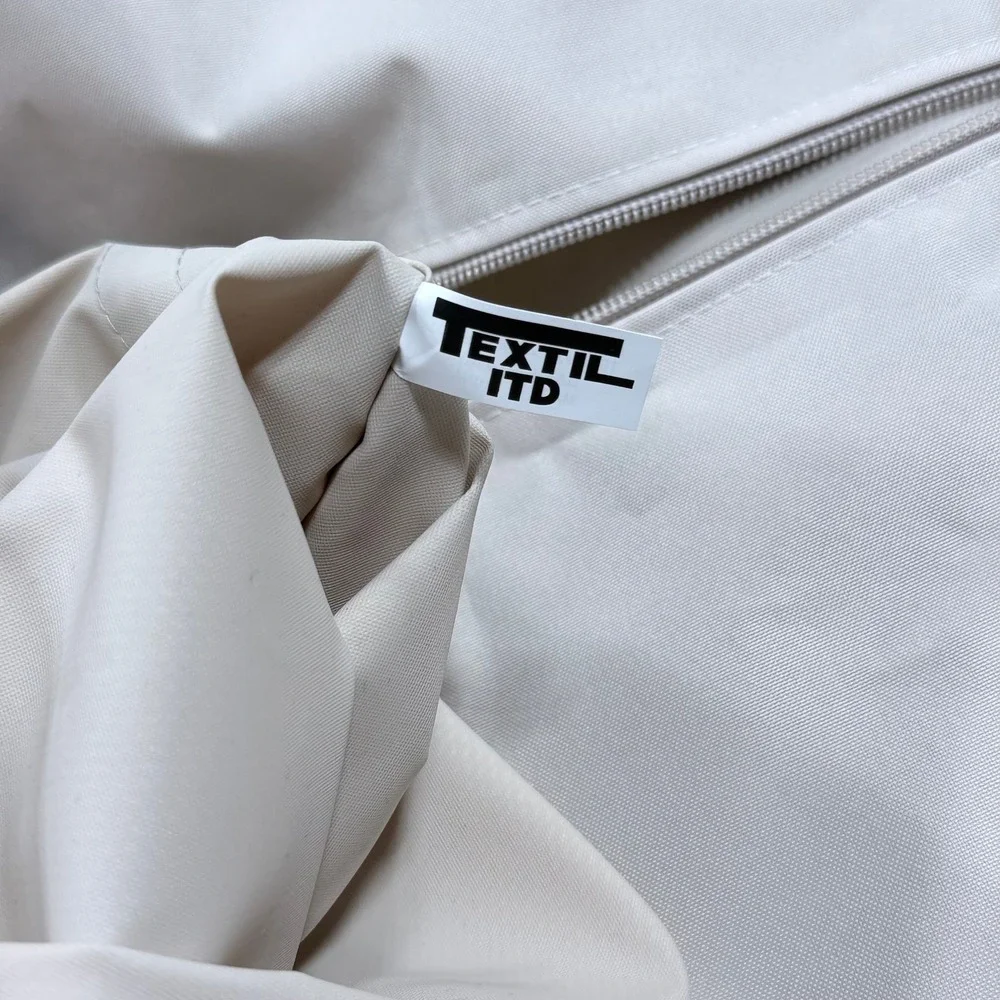 Brioni Garment Bag Cream Grey Logo Hanging Folding Suit Carrier Travel Cover 071